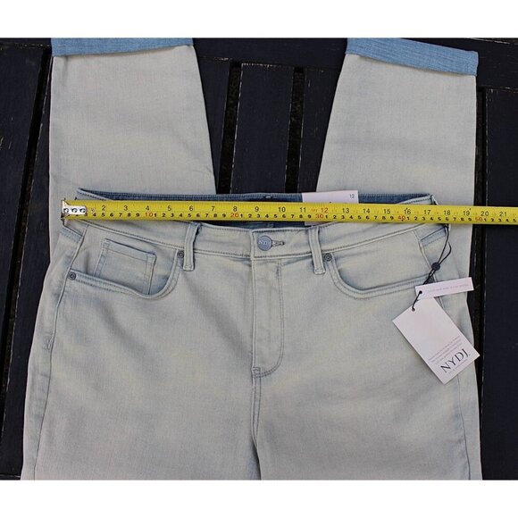 New w/Tags - sz 12 - NYDJ Margot Girlfriend Jeans in Equinox Wash, Reverse wash - Picture 8 of 13